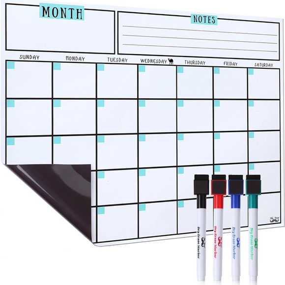 Magnetic Dry Erase Calendar - Picture 2 of 3